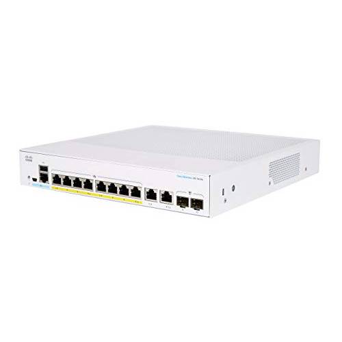 Cisco 비지니스 CBS350-8FP-2G Managed 스위치, 8 포트 GE, 풀 PoE, 2x1G 콤보, 리미티드 라이프타임 프로텍트 (CBS350-8FP-2G-NA)