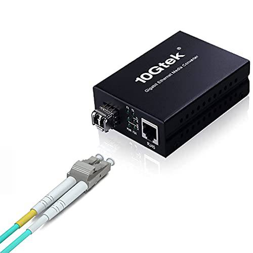 기가비트 이더넷 파이버 미디어 컨버터, 변환기 a SFP-SX 트랜시버 and a OM3 파이버 Optic Cable(30m) 번들,묶음 키트