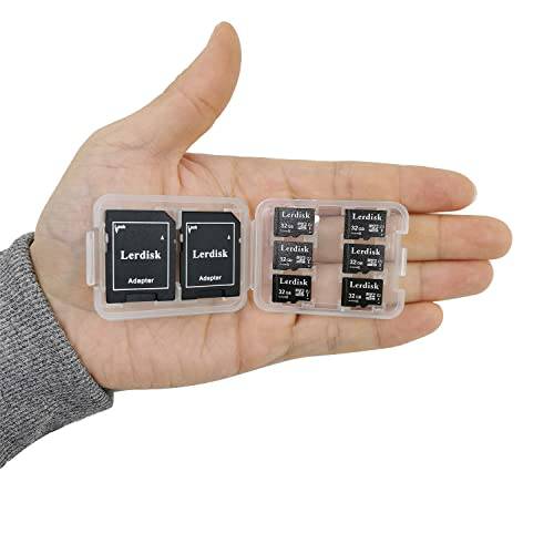 Lerdisk Factory Wholesale 6-Pack 마이크로 SD 카드 32GB U3 C10 MicroSDHC UHS-I in 벌크, 대용량 생산 by 3C Group Authorized Licencee (32GB)