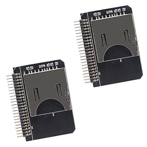 AITIAO 2Pcs SD 카드 to 2.5 인치 IDE 어댑터 SD SDHC SDXC MMC 메모리 카드 컨버터, 변환기 TF 메모리 카드 to IDE 44Pin Male 어댑터 to 노트북 HDD DoS/ 리눅스/ 윈도우 98SE, Me, 2000, XP and Vista.