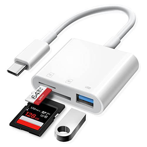USB C SD 카드 리더, 리더기, Oyuiasle USB C 마이크로 SD 카드 리더, 리더기, 지원 SD/ 마이크로 SD, 호환가능한 아이패드 프로, 맥북 프로/ 에어, 갤럭시 S10/ S9 and More