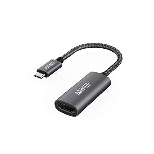 Anker USB C to HDMI 어댑터 (4K@60Hz), 310 USB-C 어댑터 (4K HDMI), 알루미늄 휴대용 USB C 어댑터, 맥북 프로, 맥북 에어, 아이패드 프로, Pixelbook, XPS, 갤럭시, and More