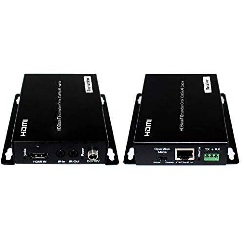 HDbaseT 4K HDMI 확장기 키트 Over 싱글 CAT5e or CAT6 60hz UltraHD YUV 4:4:4 Uncompressed 230FT 70M 송신기 리시버 Bi-Directional IR RS232 HDCP2.2 HDTV Control4 Savant 홈 자동화 4k2k