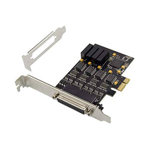 1 포트 PCI RS485 Serial 어댑터 카드 16C750 UART - PCIe X1 to RS-485 Serial 카드, 케이블 [44 핀 Breakout to (4) DB9]