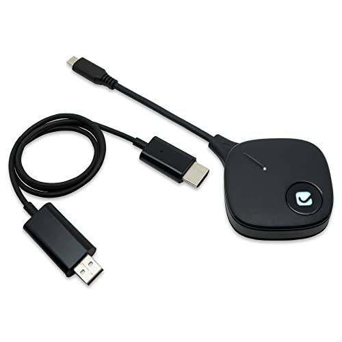 USB-C to HDMI 무선 확장기 키트, USB 타입 C 송신기 HDMI 리시버 10M 30FT Mac&  윈도우 w/ Airplay, 스마트 뷰, 스크린 미러링& miracast by J-Tech 디지털 [JTECH-WDEX-10M]