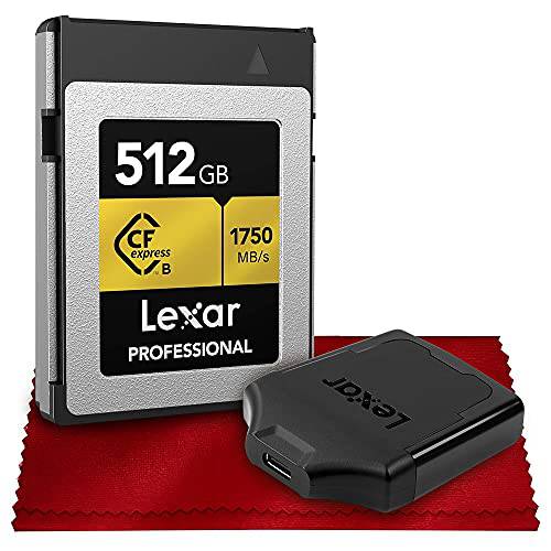 Lexar 512GB 프로페셔널 CFexpress Type-B 메모리 카드 and USB 3.1 리더, 리더기 Perfect 사진작가, Documentarians