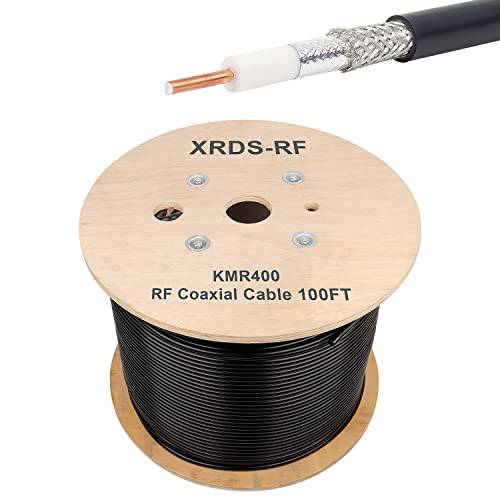 XRDS -RF KMR400 RF 동축, Coaxial,COAX 케이블 50 옴 로우 감소 동축 케이블 NO 커넥터 100FT