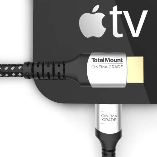 TotalMount Gold-Plated HDMI 케이블 애플 TV  시네마 등급 HD, 4K, 8K, and 10K  풀 애플 TV 호환성 (6 Feet)
