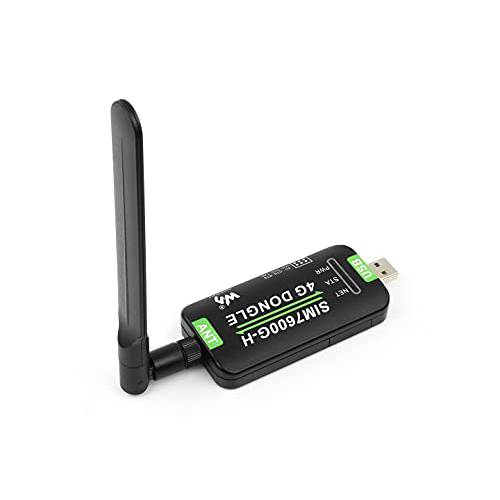SIM7600G-H 4G 동글 안테나, 산업용 등급 4G USB/ UART, 커뮤니케이션 and GNSS 포지셔닝 지원 PC/ 라즈베리 파이/ 드론/ 산업용 컴퓨터, 지원 글로벌 밴드