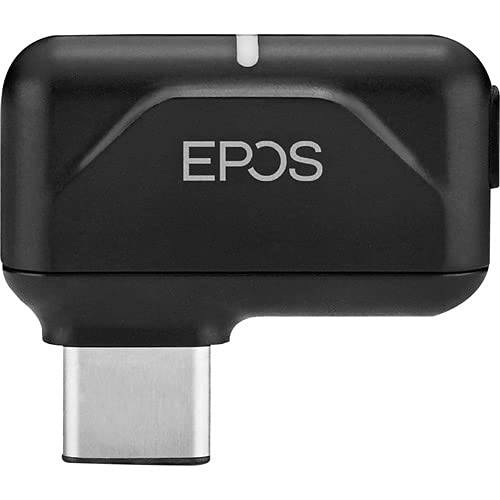 EPOS Enterprise BTD 800 USB-C |연결 Any EPOS 블루투스 오디오 디바이스 to Your PC or Mac and 태블릿, 태블릿PC via This USB-C 동글, 블랙