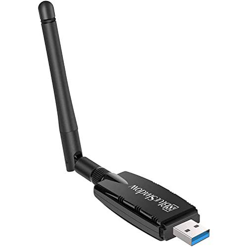 Blueshadow 2-in-1 USB 와이파이 블루투스 어댑터 AC1200 듀얼밴드 2.4G/ 5G 무선랜카드 5dBi 하이 게인 와이파이 안테나 와이파이 어댑터 게이밍 PC/ 노트북/ 데스크탑 지원 윈도우 10/ 8.1/ 8/ 7/ XP