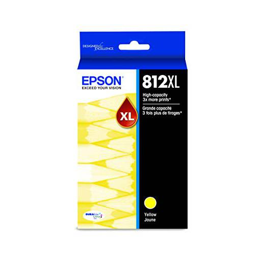 EPSON T812 DURABrite 울트라 잉크 하이 용량 Yellow 카트리지 (T812XL420-S) 셀렉트 Epson Workforce 프로 프린터