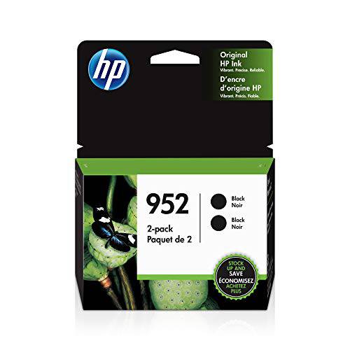 HP 952 | 2 잉크 카트리지 | 블랙 | works HP OfficeJet 프로 7700 시리즈, 8200 시리즈, 8700 시리즈 | 3YP21AN