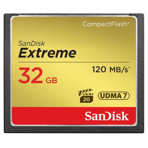 SanDisk 익스트림 32GB 컴팩트 플래시 메모리 카드 UDMA 7 스피드 Up To 120MB/ S- SDCFXS-032G-X46