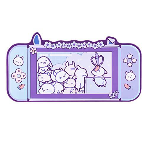 GeekShare 귀여운 Bunny 마우스 패드 - Non-Slip 러버 베이스 데스크 매트 키보드 and 마우스, Perfect 게이밍, 필기, or 홈 오피스 Work (마우스 패드)