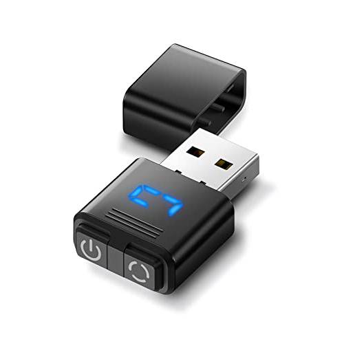 Meatanty USB 마우스 Jiggler 작은 감쪽같은 마우스 Mover Separate 모드 and on/ OFF 버튼, 디지털 디스플레이 and 보호 커버, 지원 Multi-Track, Driver-Free, Plug-and-Play 유지 PC/ 노트북 Awake