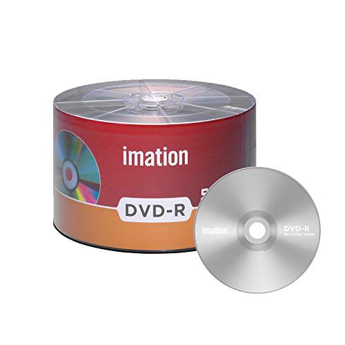 50 팩 Imation DVD-R 16X 4.7GB/ 120Min 브랜드 로고 블랭크 미디어 기록가능 무비 데이터 디스크