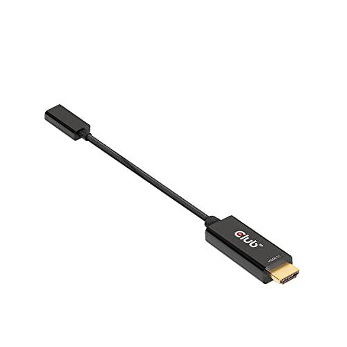 클럽 3D 4K 60Hz HDMI to USB 타입 C 어댑터 HDMI 2.0 (Male) to USB 타입 C (Female) 액티브 모니터 컨버터, 변환기 (CAC-1333)