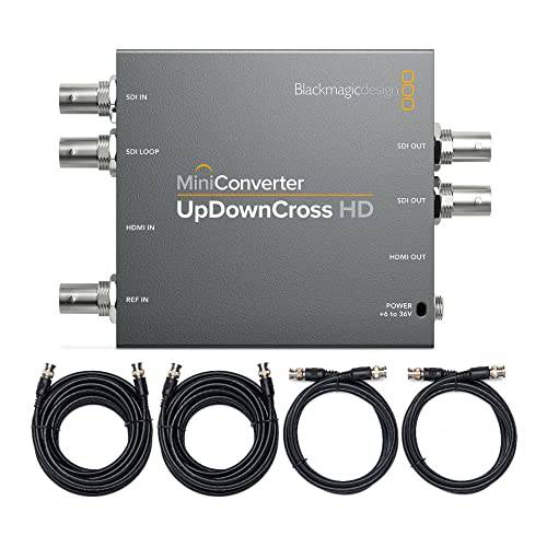 블랙매직 디자인 미니 컨버터, 변환기 UpDownCross HD 번들,묶음 SDI 비디오 케이블 (5 아이템)