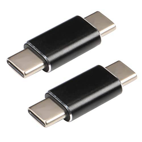 USB C 어댑터, CLAVOOP 타입 c Male to 타입 c Male 컨버터, 변환기 커넥터 - 2 팩