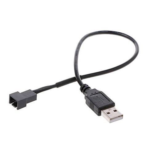 3Pcs USB A Male to 3 핀 케이스 팬 어댑터 커넥터 케이블 PC 컴퓨터 고음량