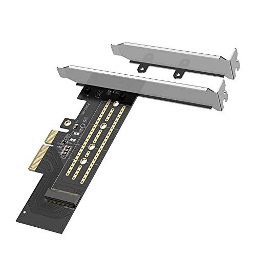 Yottamaster NVMe PCIe 어댑터, M.2 NVMe to PCIe3.0 X4 컨트롤러 확장 카드 M.2 NVMe M-Key& B+ M-Key SSD 2280/ 2260/ 2242/ 2230 [C7]