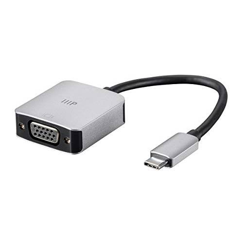 Monoprice USB-C to VGA USB 3.0 USB-C 데이터 and PD 충전 어댑터 | 100W, 접이식 USB Type-C 커넥터 - Consul 시리즈