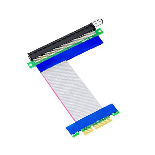 CERRXIAN PCI-e PCI Express 16X Female to 4X Male 라이저 마이닝 연장 케이블 14cm(16-4x)