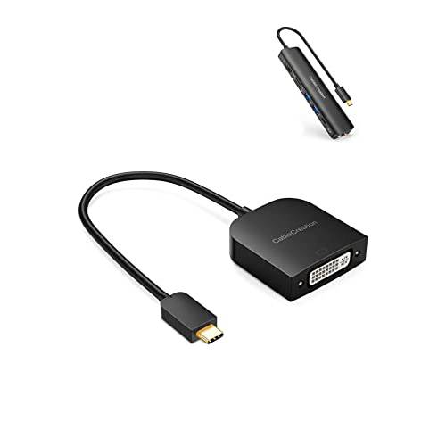 번들, 묶음 - 2 아이템: USB C 허브 4K 60Hz+ USB C to DVI 어댑터