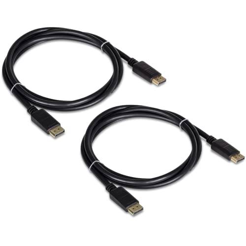 TRENDnet 6 Foot DisplayPort,DP 1.2 케이블, 2-Pack, 포함 2 x DisplayPort,DP 1.2 케이블, 지원 up to 2560 x 1440 @ 144Hz, 블랙, TK-DP06/ 2