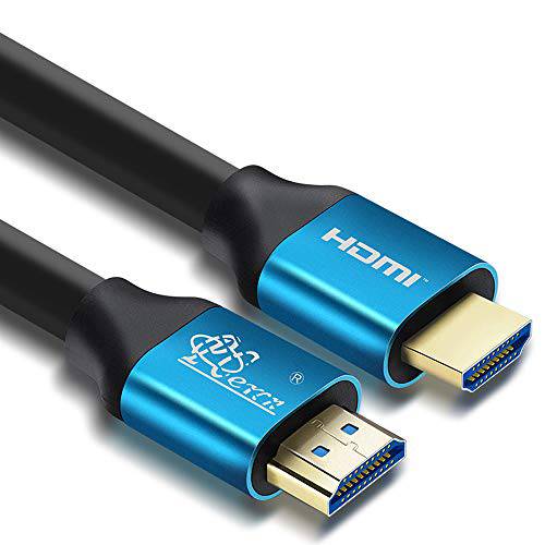 4K HDMI 케이블 3.3ft, PCERCN 18Gbps 고속 HDMI 2.0 케이블, 4K HDR, HDCP 2.2/ 1.4, 3D, 2160P,  이더넷 - 30 AWG 구리 코어, 오디오 Return(ARC) 호환가능한 UHD TV, Blu-ray, PS4/ 3, 모니터 -블루