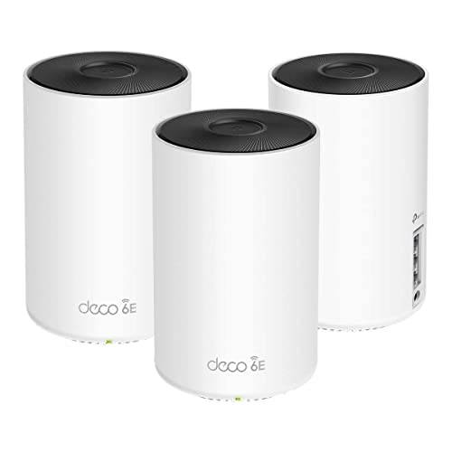 TP-Link 데코 AXE5300 Wi-Fi 6E Tri-Band Whole-Home 매쉬 Wi-Fi 시스템, 3-Pack