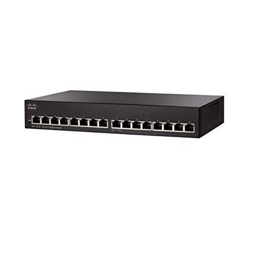 Cisco SG110-16 Unmanaged 스위치 | 16 기가비트 이더넷 (GbE) 포트 | 리미티드 라이프타임 프로텍트 (SG110-16-NA)