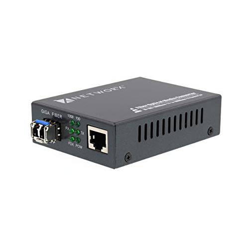 Networx 기가비트 이더넷 파이버 미디어 컨버터, 변환기 - utp to 1000Base-LX - LC Singlemode, 20km, 1310nm