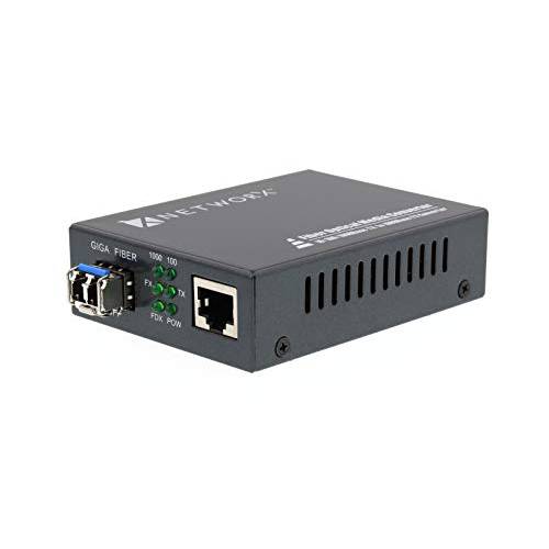 Networx 기가비트 이더넷 파이버 미디어 컨버터, 변환기 - utp to 1000Base-ZX - LC Singlemode, 80km, 1550nm