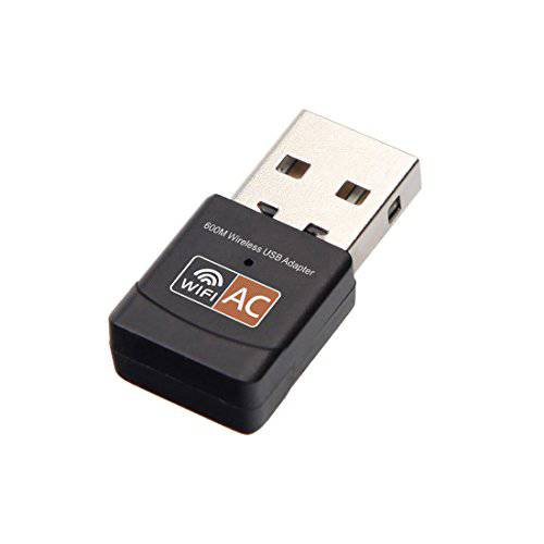 USB 무선 어댑터 600Mbps 리얼텍 RTL8811CU 칩셋 미니 타입 듀얼밴드 11AC 와이파이 동글 IEEE 802.11 a b g n ac 노트북 데스크탑 IPTV USB 3.0 네트워크 어댑터 지원 윈도우 10 Mac 리눅스