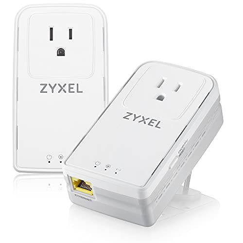 Zyxel G.hn 2400 Wave 2 Powerline 키트, Pass-Thru, 기가비트, 플러그& 플레이, 스트림 8k 컨텐츠, 브라운 박스 키트 [PLA6456BBKIT]