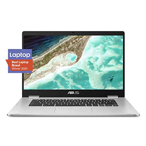 ASUS 크롬북 C523 노트북, 15.6 HD NanoEdge-Display 180 Degree-Hinge Intel 듀얼코어 Celeron-Processor, 4GB-RAM, 32GB 스토리지, 실버 컬러, C523NA-DH02