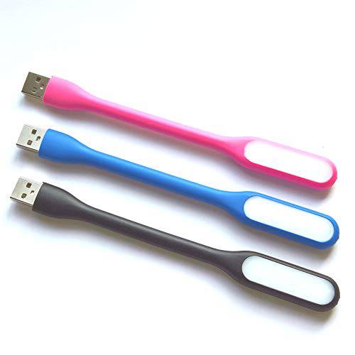 3pack New 플렉시블 LED USB 미니 라이트 컴퓨터 램프 노트북 PC 데스크 독서 (3Pack 6LED)