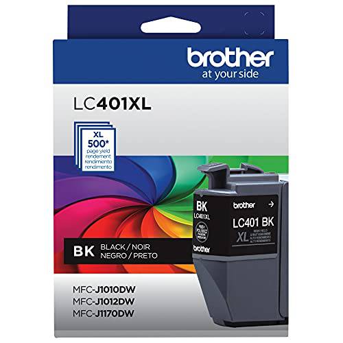 Brother 정품 LC401XLBK 고수율, 고성능, 높은 출력량 블랙 잉크카트리지, 프린트잉크