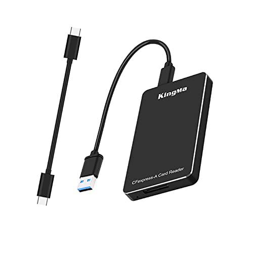USB CFexpress 타입 A 카드 리더, 리더기, 10Gbps 휴대용 사각 카드 어댑터 호환가능한 소니 A1/ A7S3/ A7M4/ A7 IV 카메라 메모리 카드 연결 지원 안드로이드/ 윈도우/ Mac OS/ 리눅스