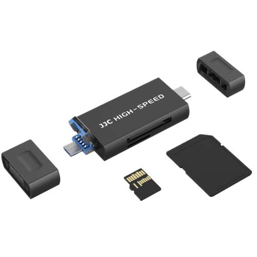 USB 3.1 3 in 1 SD 카드 리더, 리더기 어댑터 USB C USB A 마이크로 USB Tri-Connectors SD, SDXC, SDHC, UHS-II, UHS-I, MMC, RS-MMC, MMCmicro, MMCmobile, TF, 마이크로 SD, MSD, microSDXC, MicroSDHC 카드