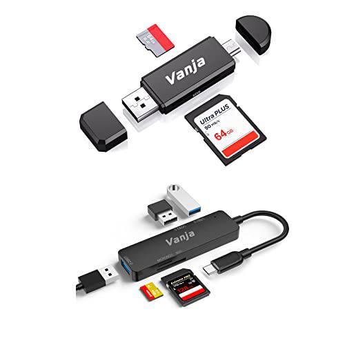 Vanja SD 카드 리더, 리더기 and 5 in 1 USB C 허브 3.0 어댑터