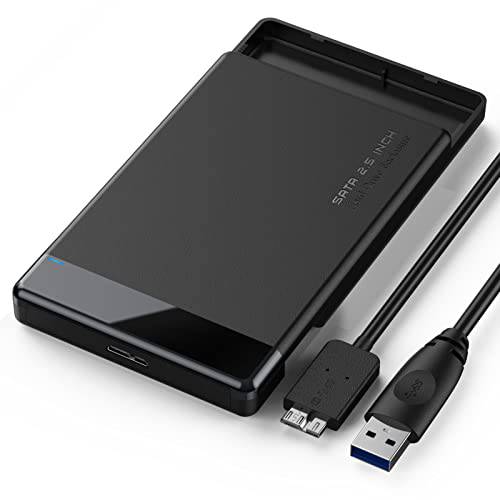 2.5 하드디스크 인클로저 USB 3.0 to SATA III 2.5-Inch SSD& HDD 9.5mm 7mm Tool-Free 외장 하드디스크 케이스 지원 UASP (H01)