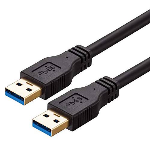 USB Male to Male 케이블 25 Feet, Ruaeoda 롱 USB 3.0 케이블 A Male to A Male 케이블 데이터 전송 하드디스크 인클로저, 프린터, 모뎀, 카메라