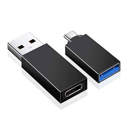 Weldiea USB C to USB 어댑터 and USB to USB C Adapter(Pack of 2) USB C Female to USB Male 어댑터 and USB Female to USB C Male 어댑터 호환가능한 More 디바이스