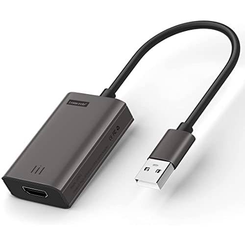 USB to HDMI 어댑터 호환가능한 맥북 프로/ 에어/ 미니, HD 1080P HDMI USB 케이블 어댑터, HDMI USB Mac 어댑터, 호환가능한 맥북 M1/  윈도우 10/ 8/ 7 (Incompatible 리눅스, Unix, Vista)