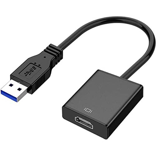 USB to HDMI 어댑터 다양한 모니터 1080P 호환가능한 윈도우 XP/ 7/ 8/ 10/ 11