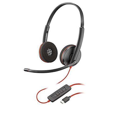 Plantronics Blackwire 3220 USB-C 헤드셋, On-Ear 모노 헤드셋, 유선