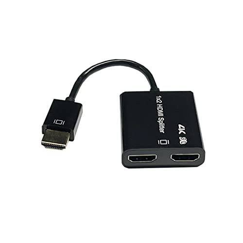 HDMI 분배기 1 in 2 Out, HDMI 분배기 4K60, 3D. 스몰 and Light，Small and Light，Supports 2 HDMI 포트 출력 익스텐더 확장 HDMI 케이블